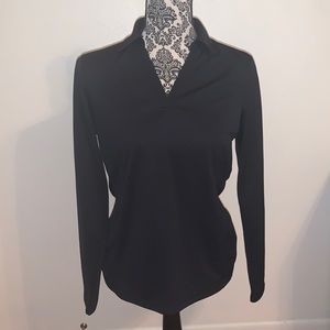 Lady Hagen Essential Black Long Sleeve Golf Top